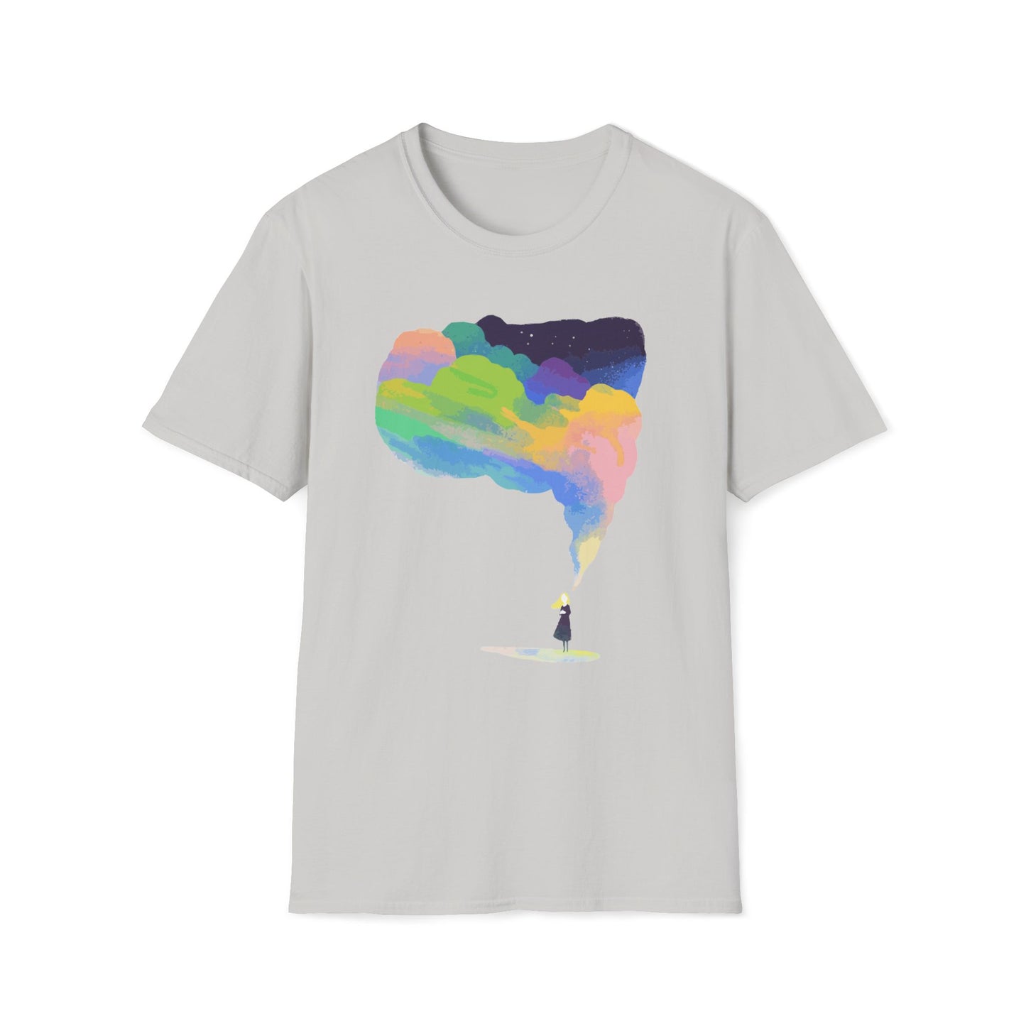 Dreamy Rainbow Smoke Aesthetic T-Shirt