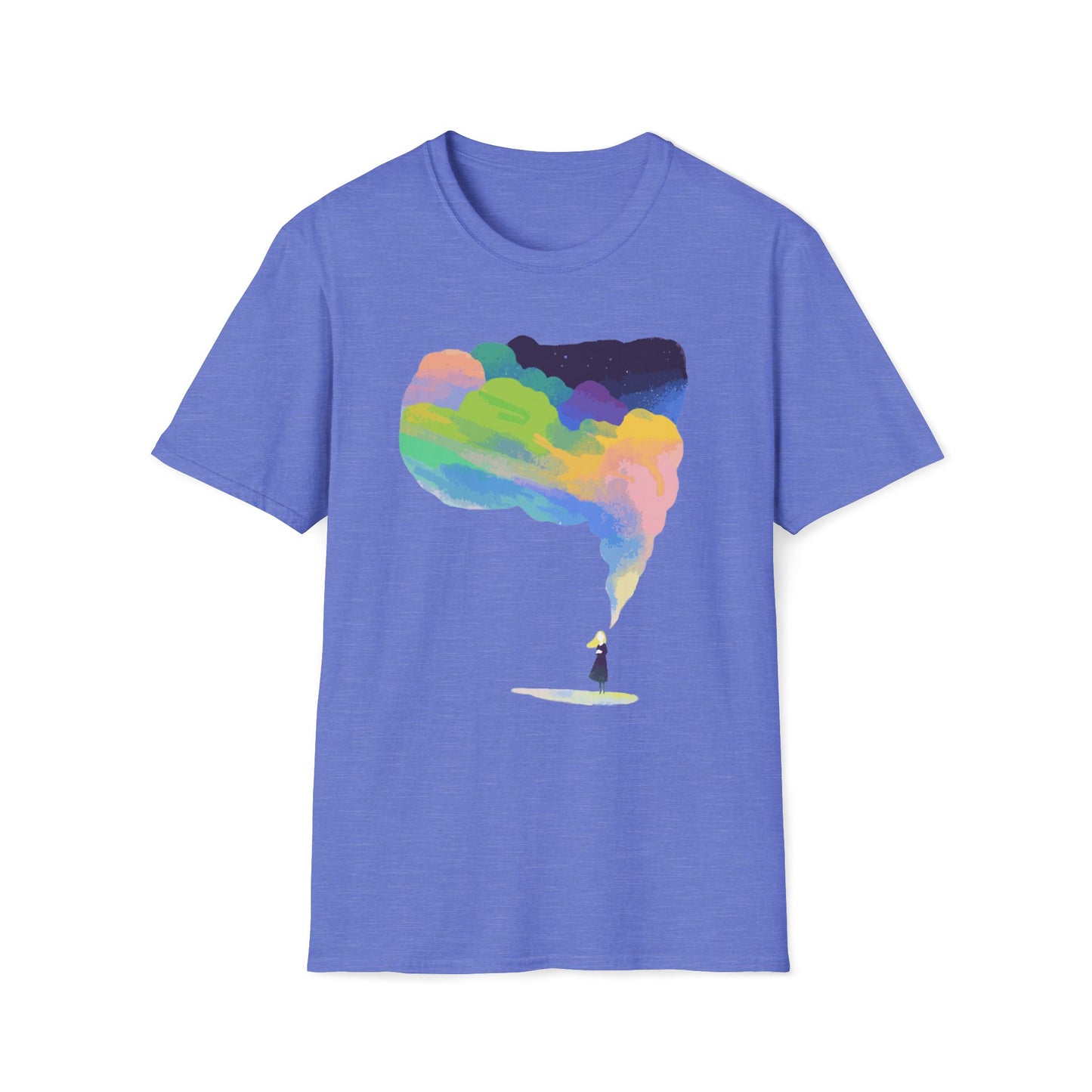 Dreamy Rainbow Smoke Aesthetic T-Shirt
