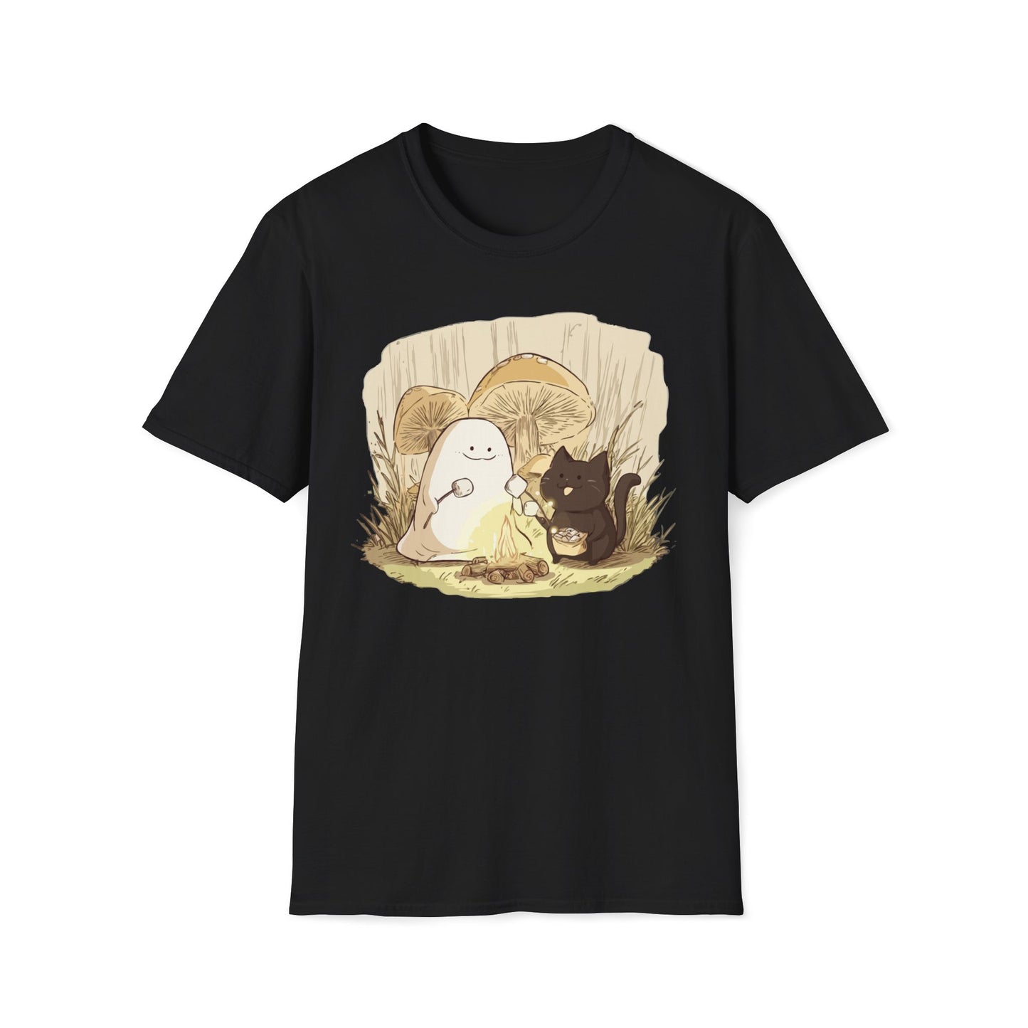 Ghost & Cat Campfire T-Shirt