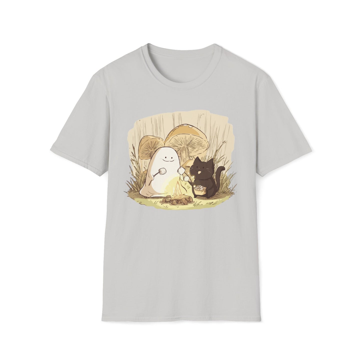 Ghost & Cat Campfire T-Shirt