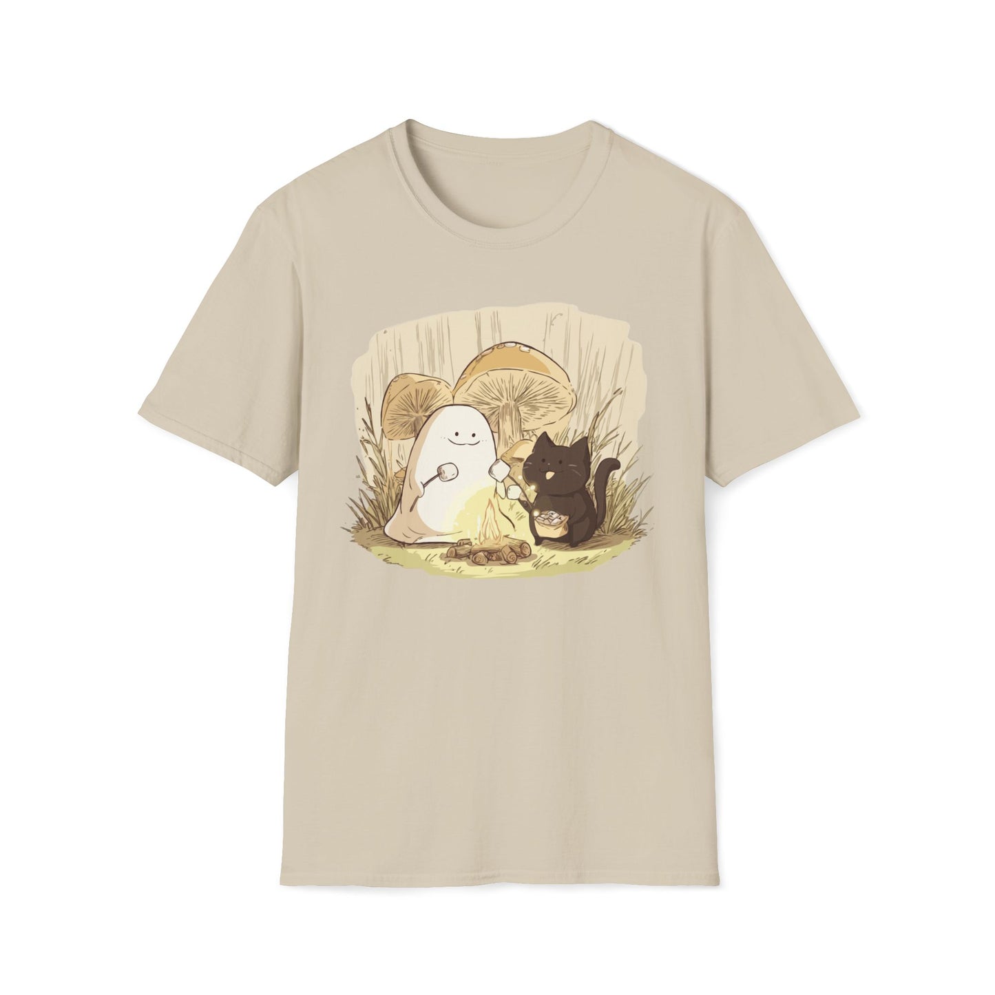 Ghost & Cat Campfire T-Shirt