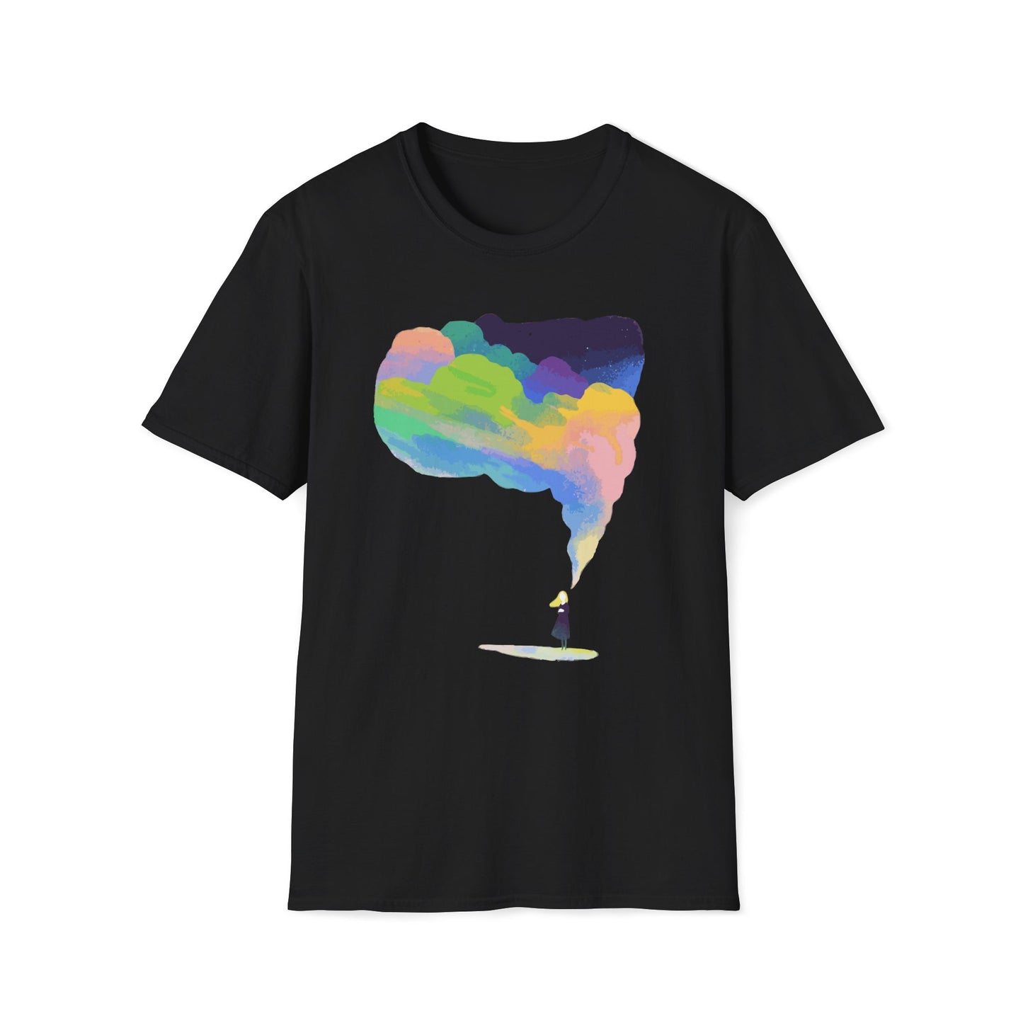 Dreamy Rainbow Smoke Aesthetic T-Shirt