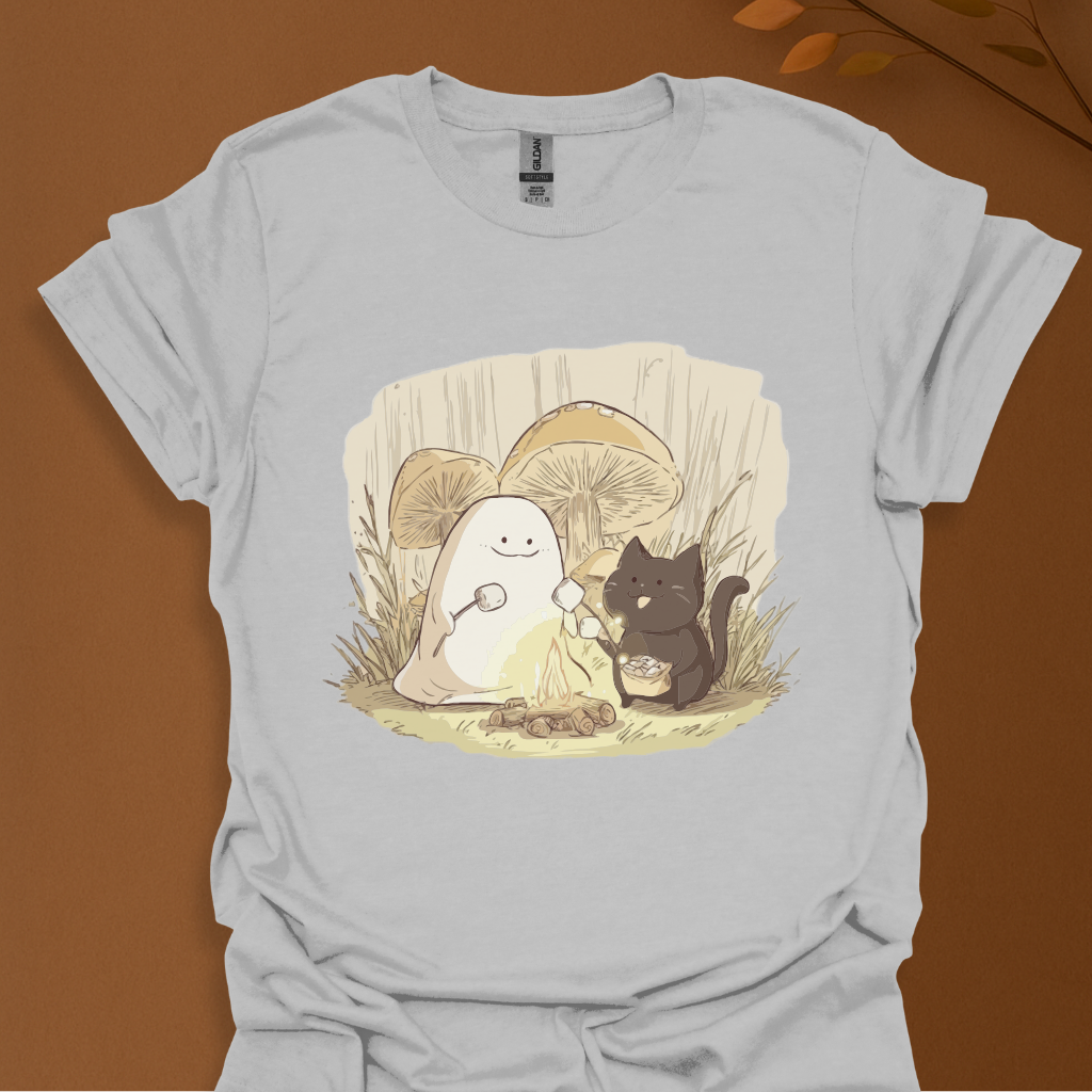 Ghost & Cat Campfire T-Shirt