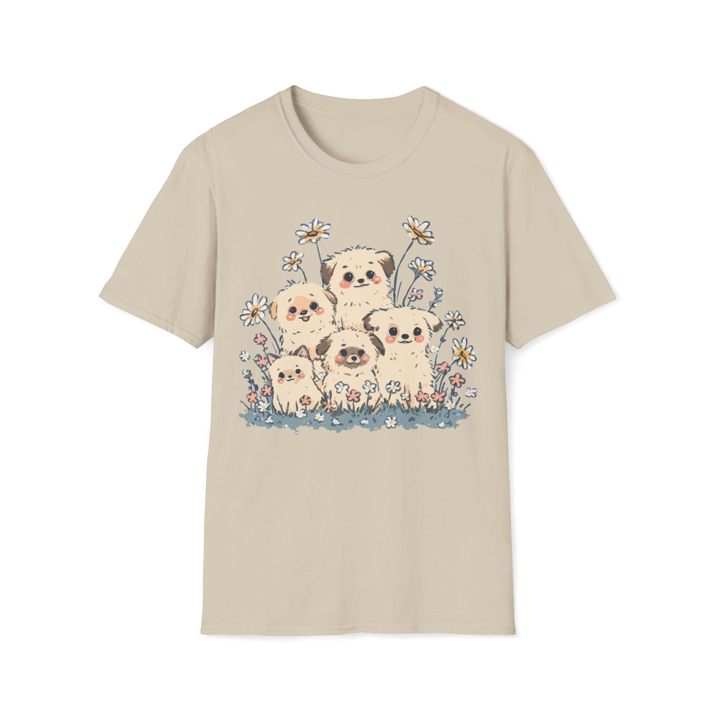 Meadow Pups – Fluffy Puppy Blossom Tee