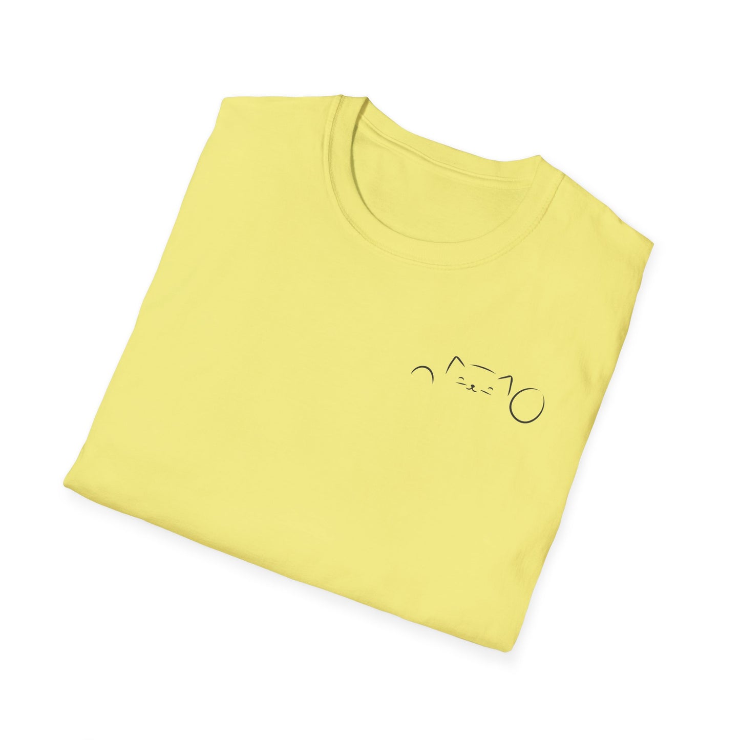 Peekaboo Cat Minimalist T-Shirt