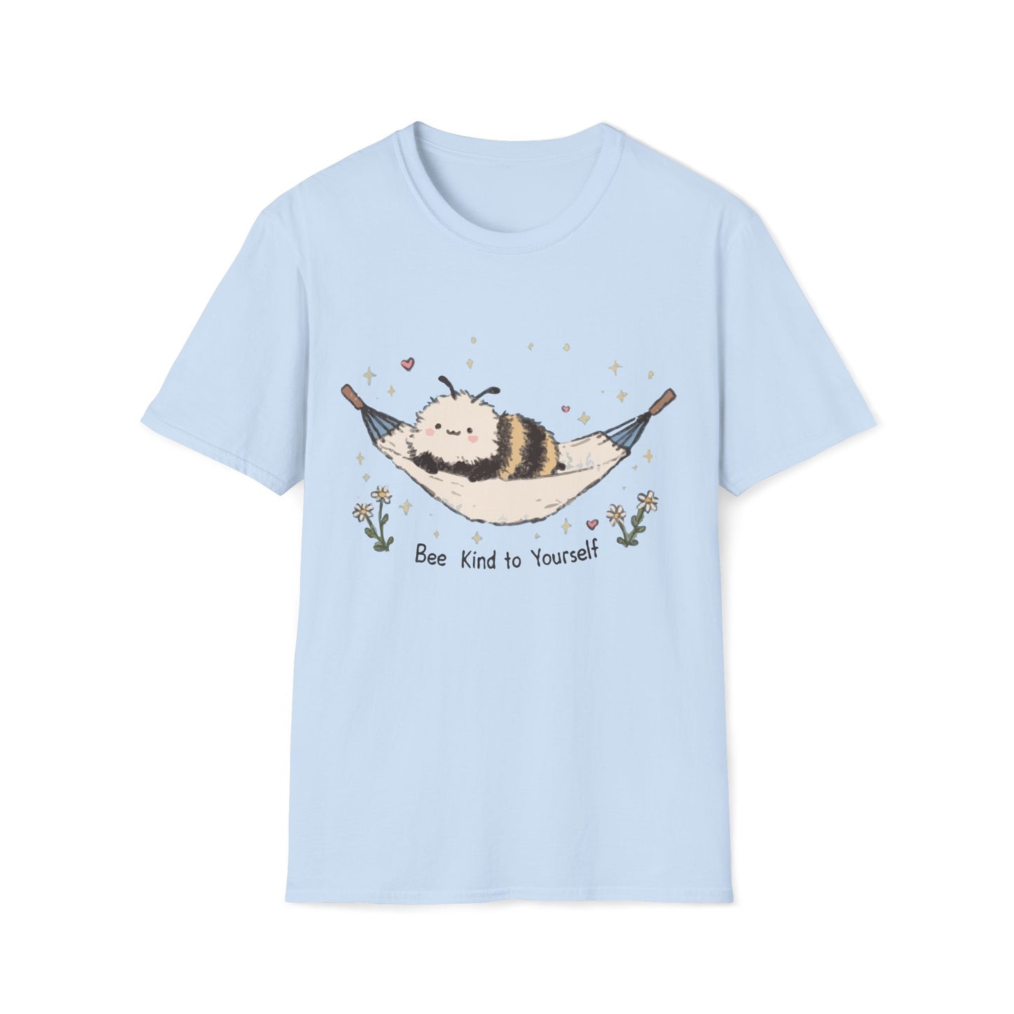 Pastel Bumblebee T-Shirt - Bee Kind to Yourself Design