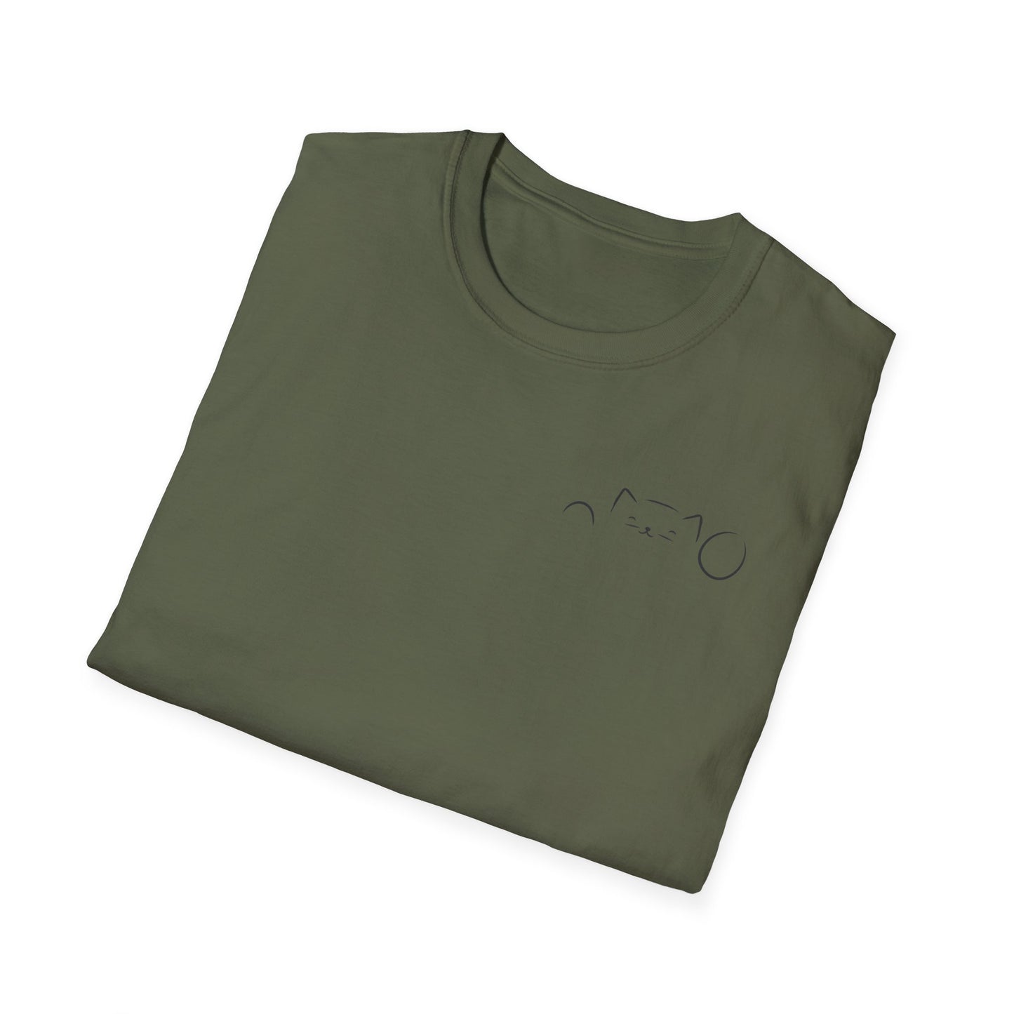 Peekaboo Cat Minimalist T-Shirt