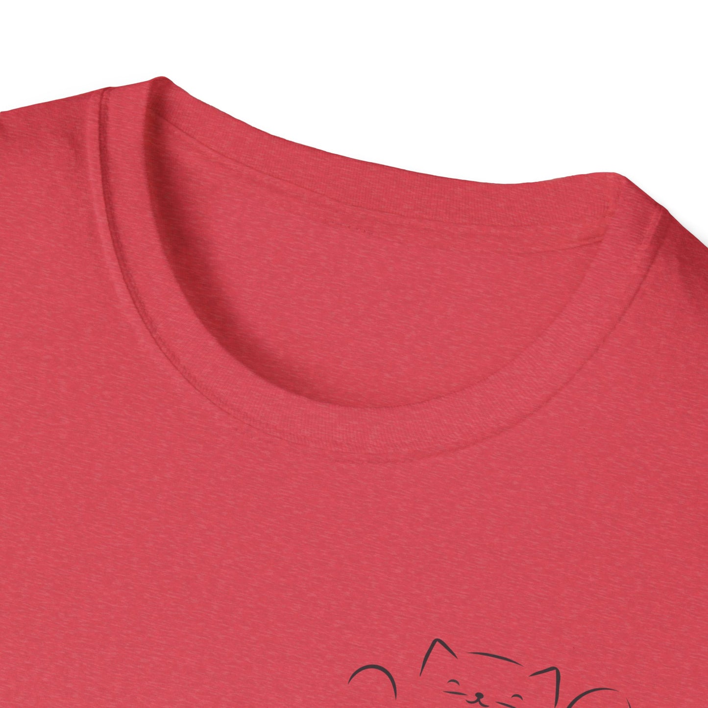 Peekaboo Cat Minimalist T-Shirt
