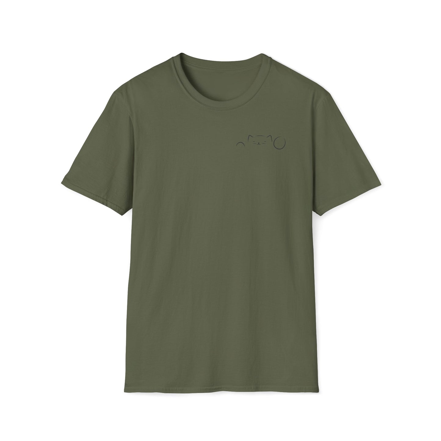 Peekaboo Cat Minimalist T-Shirt