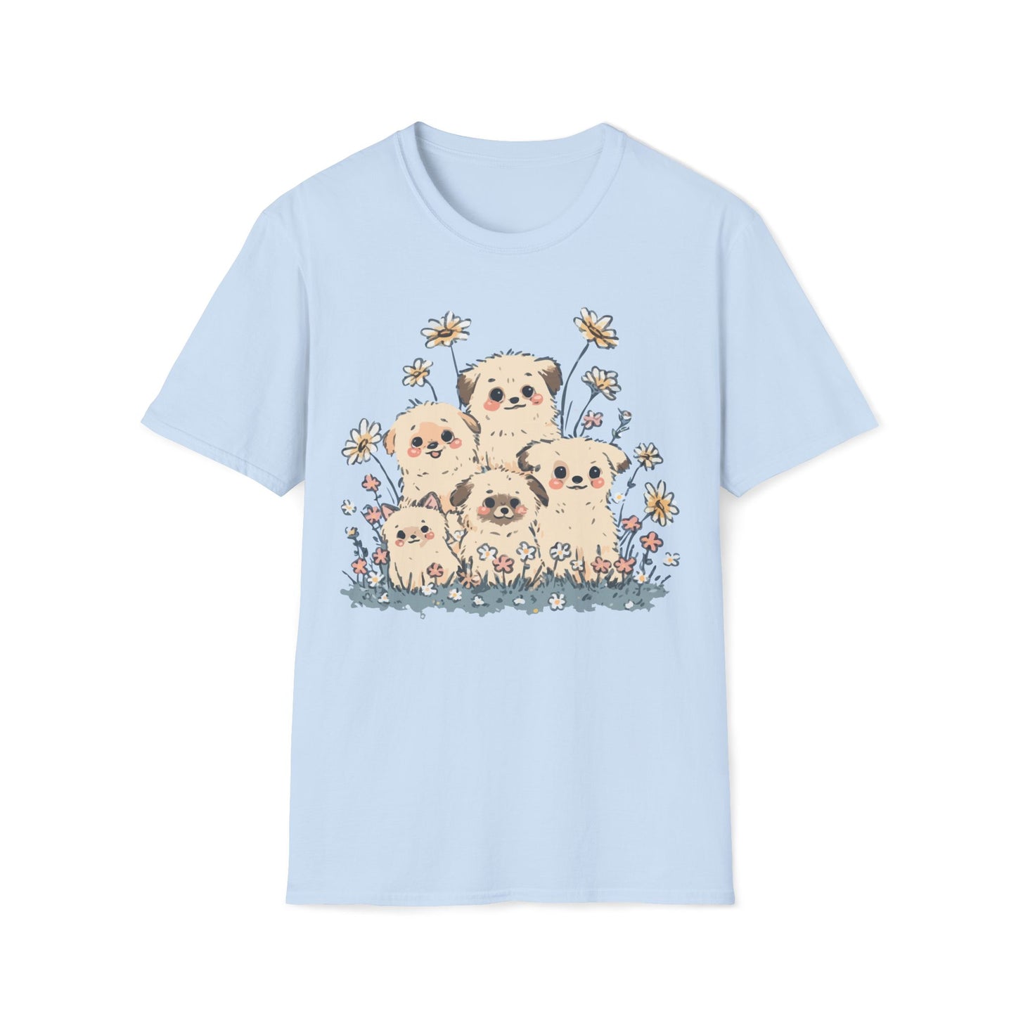 Meadow Pups – Fluffy Puppy Blossom Tee