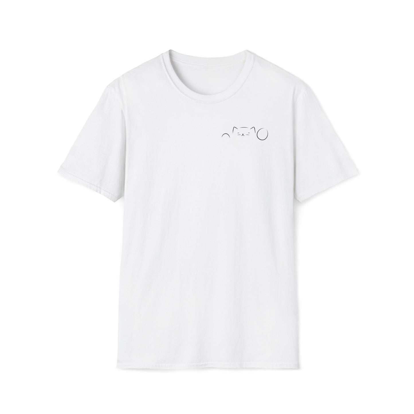 Peekaboo Cat Minimalist T-Shirt