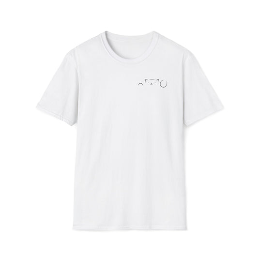Peekaboo Cat Minimalist T-Shirt