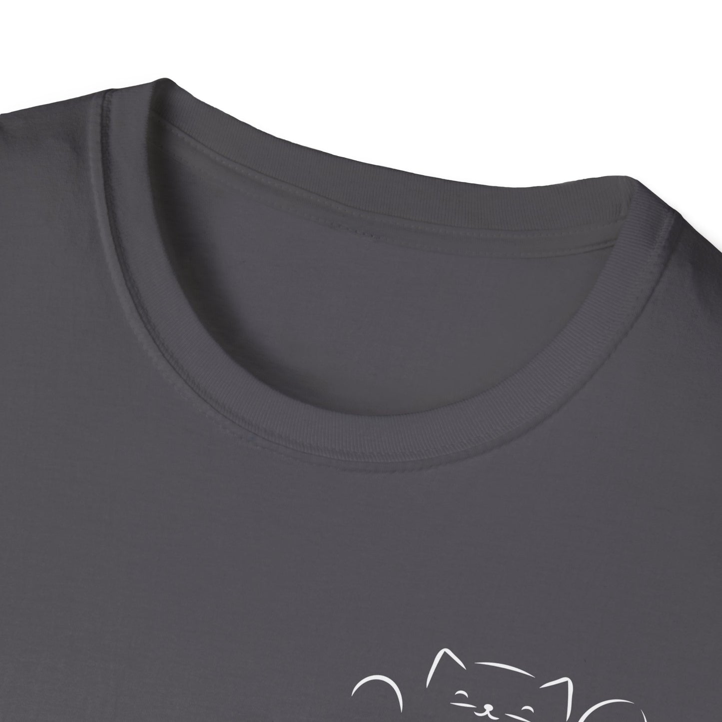 Peekaboo Cat Minimalist T-Shirt