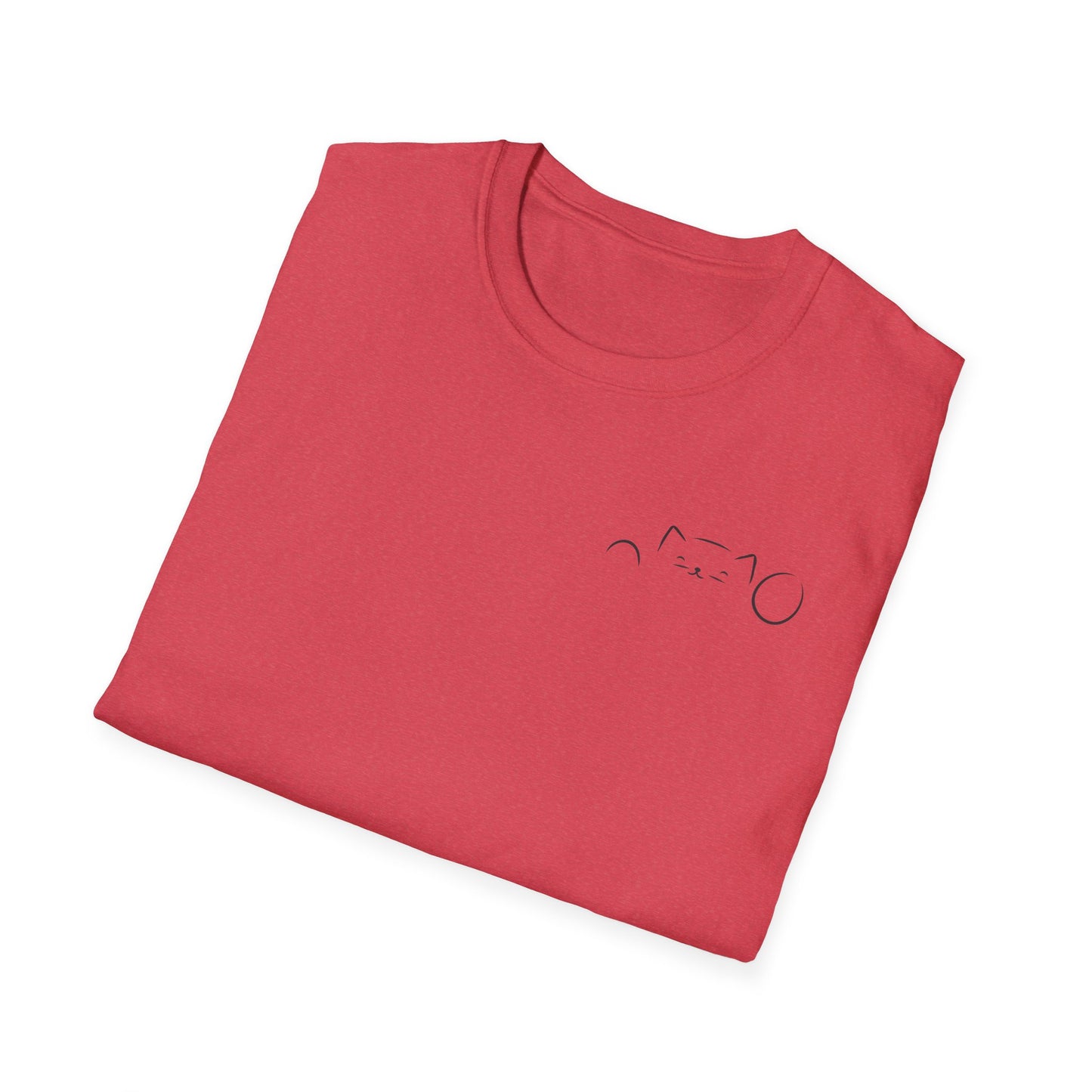 Peekaboo Cat Minimalist T-Shirt