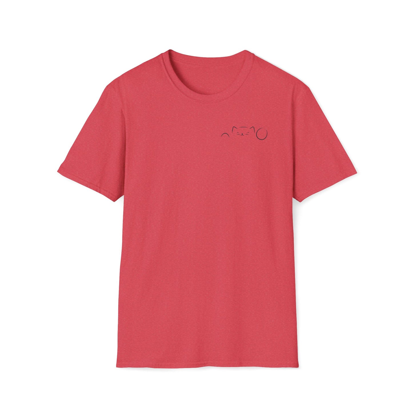 Peekaboo Cat Minimalist T-Shirt