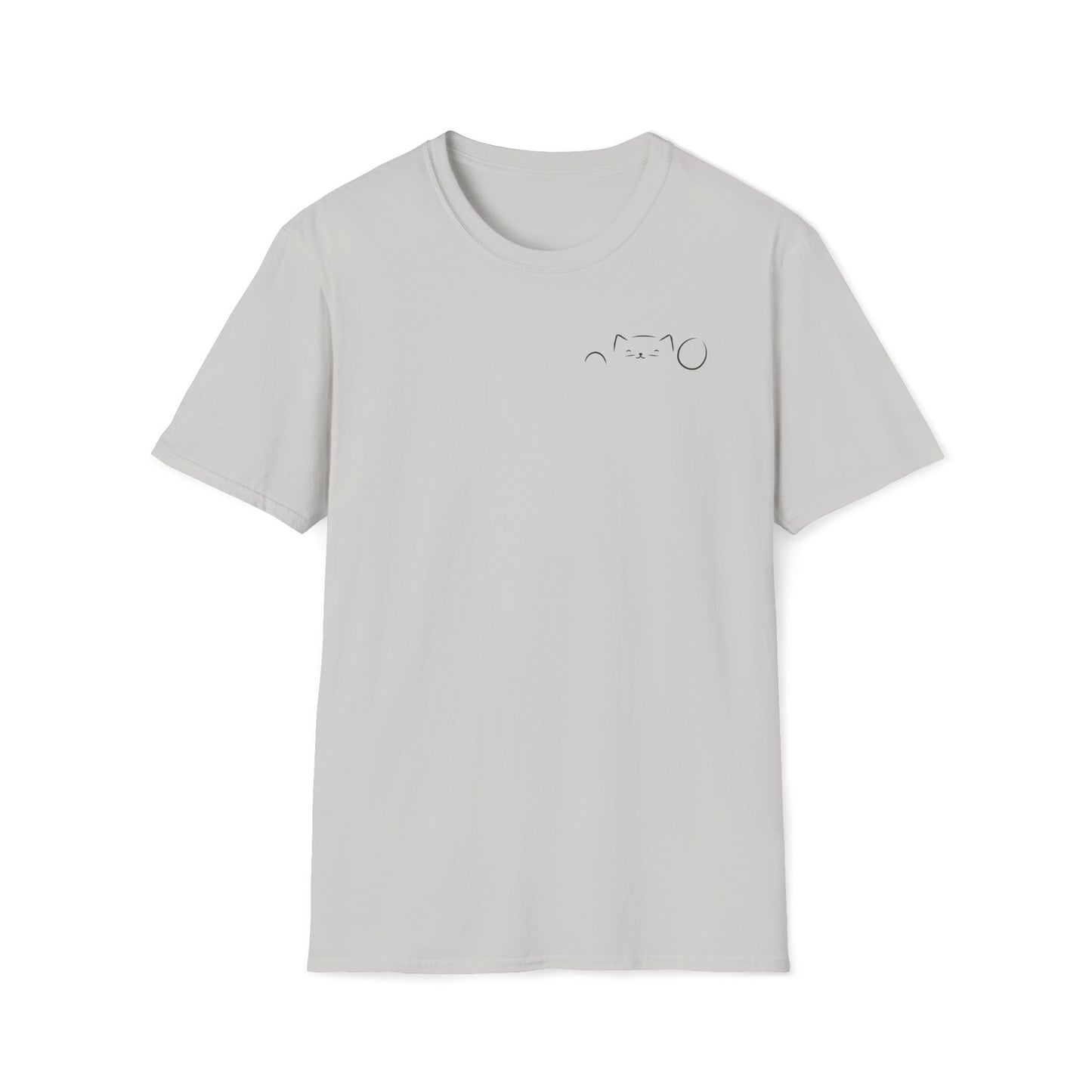 Peekaboo Cat Minimalist T-Shirt