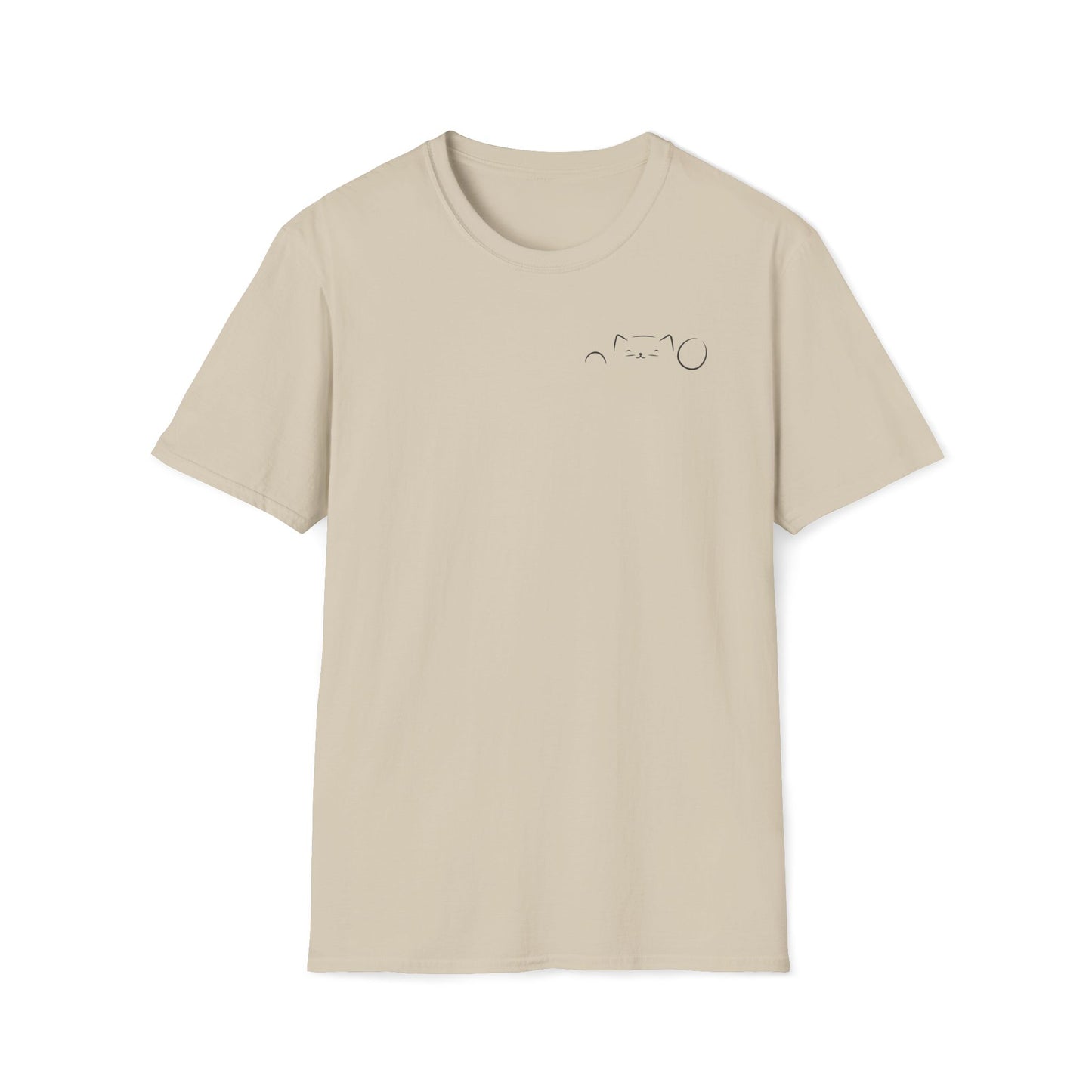 Peekaboo Cat Minimalist T-Shirt