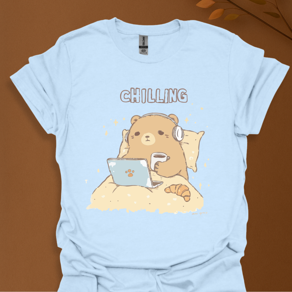 Chilling Bear Cozy Vibes T-Shirt