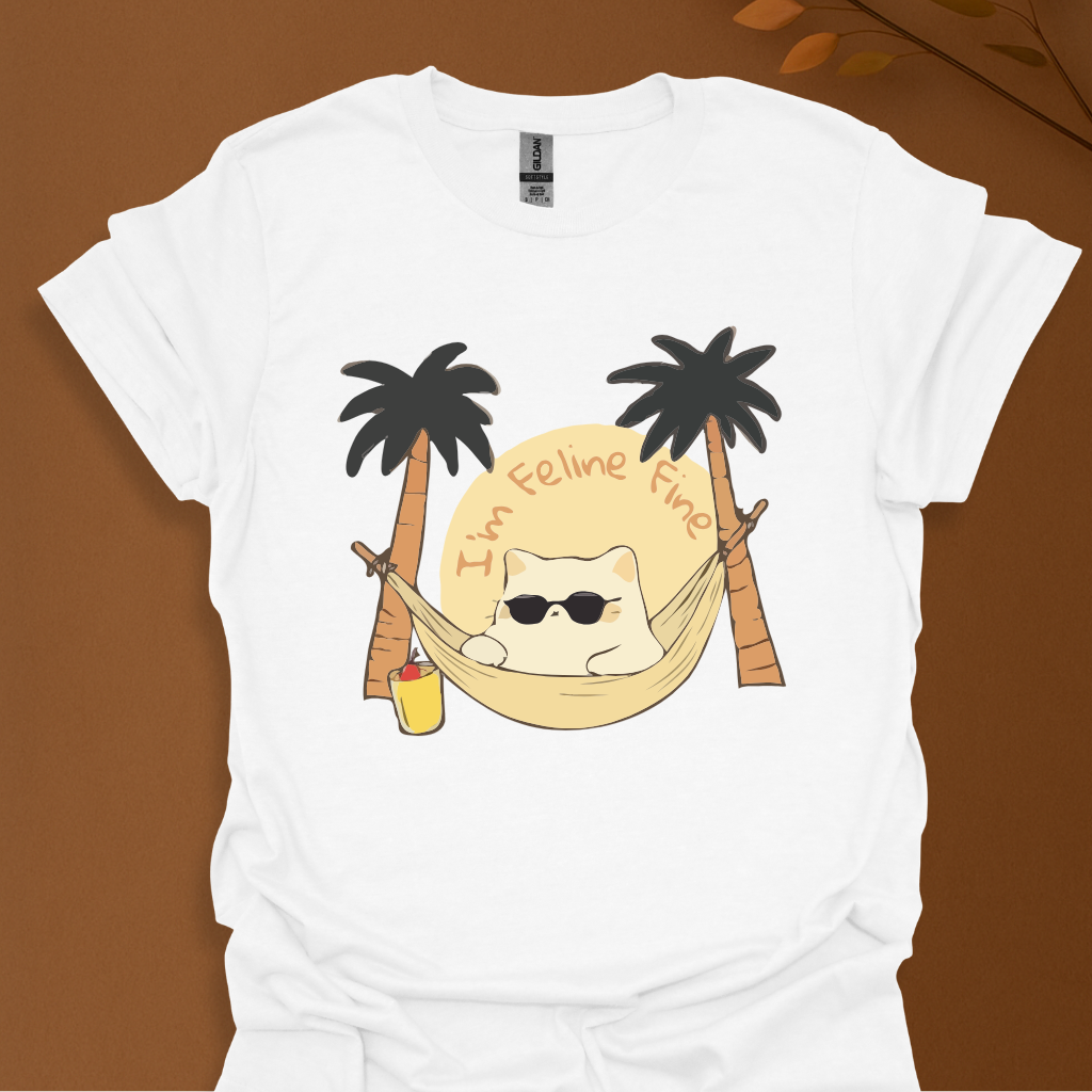 Feline Fine Summer Vibes T-Shirt