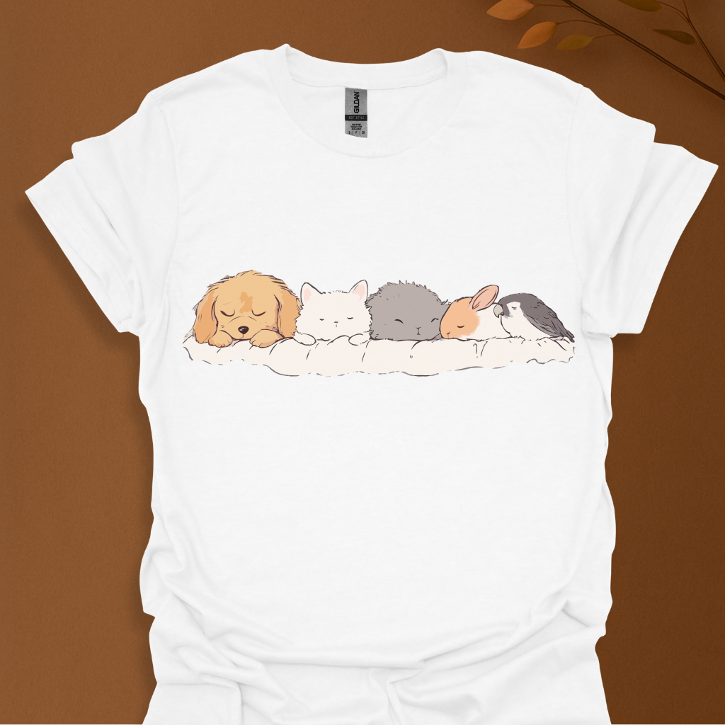 Nap Pack – Cute Sleeping Animals T-Shirt