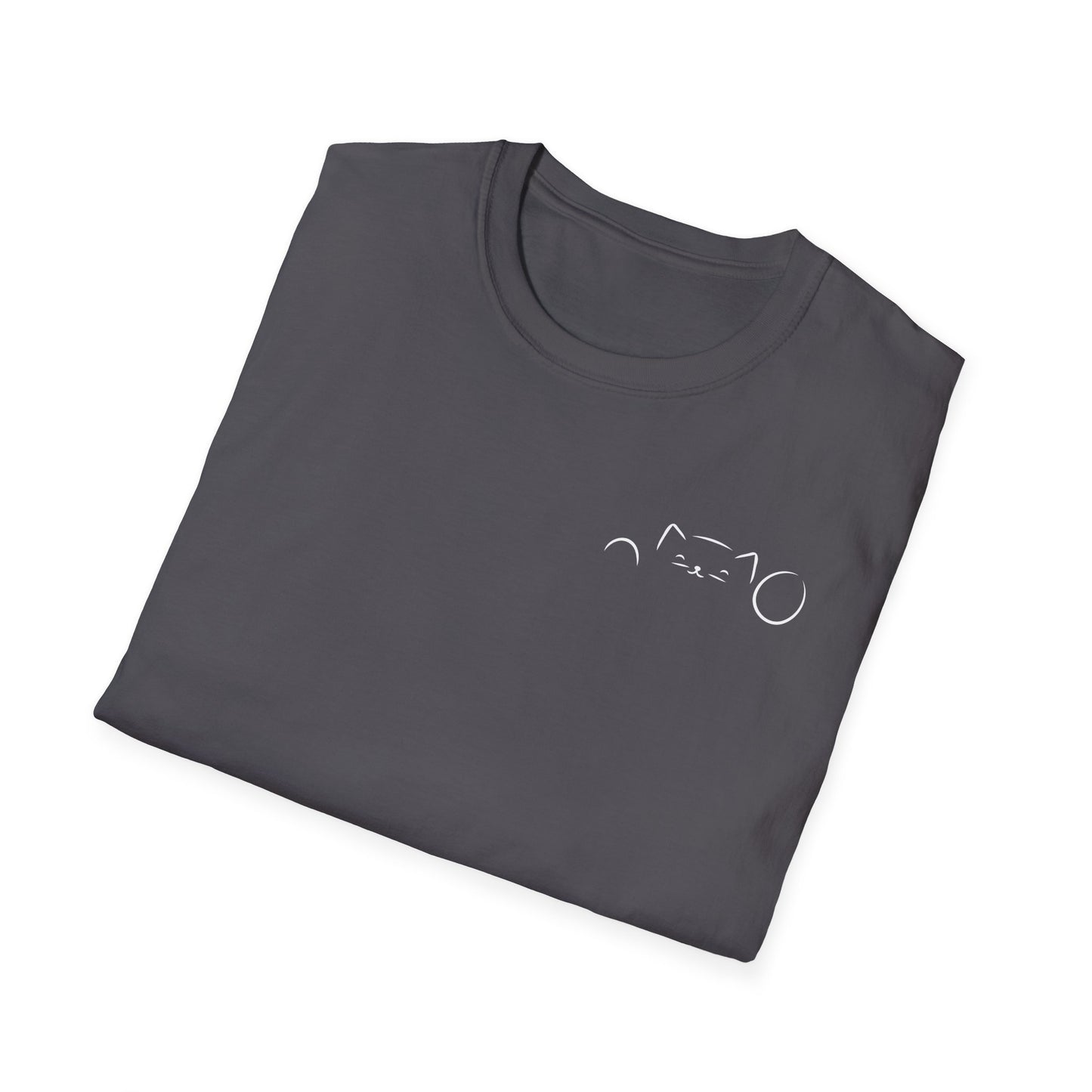 Peekaboo Cat Minimalist T-Shirt
