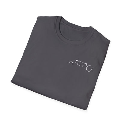 Peekaboo Cat Minimalist T-Shirt