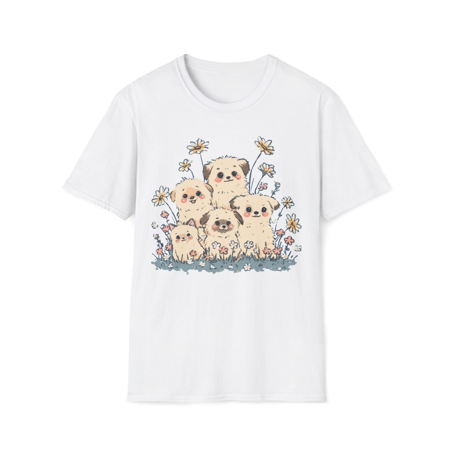 Meadow Pups – Fluffy Puppy Blossom Tee