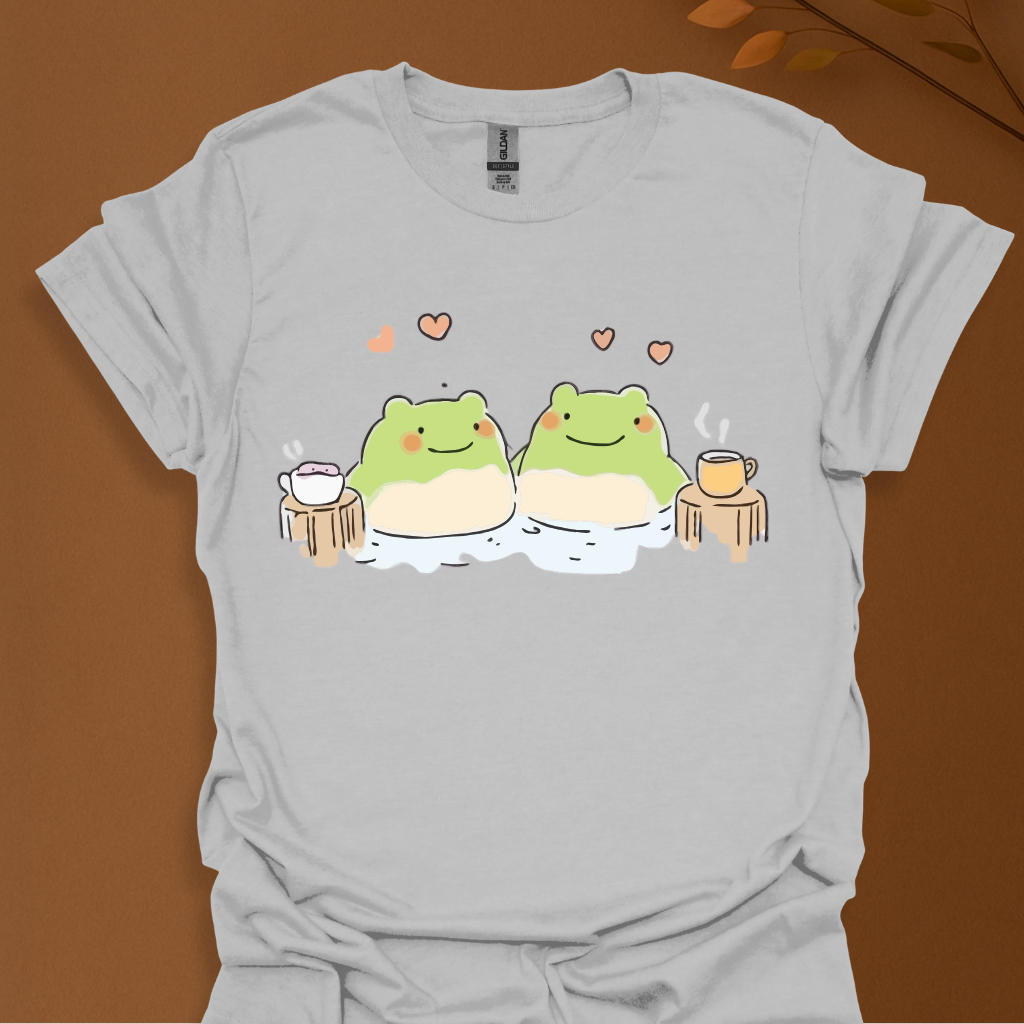 Cute Hot Spring Frogs T-Shirt