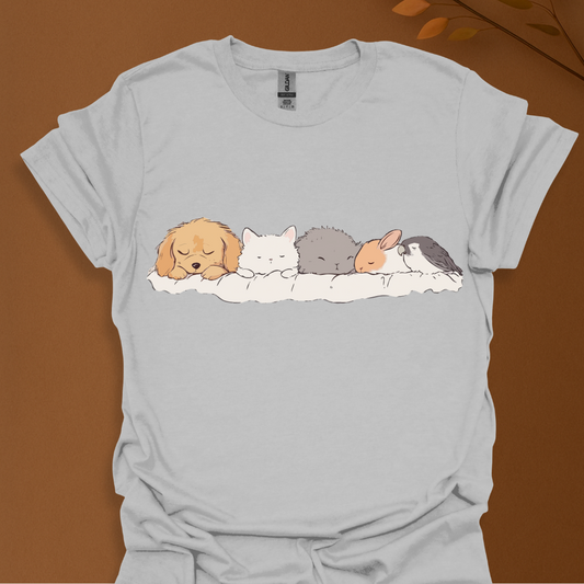 Nap Pack – Cute Sleeping Animals T-Shirt