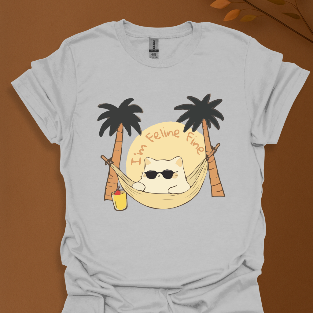 Feline Fine Summer Vibes T-Shirt