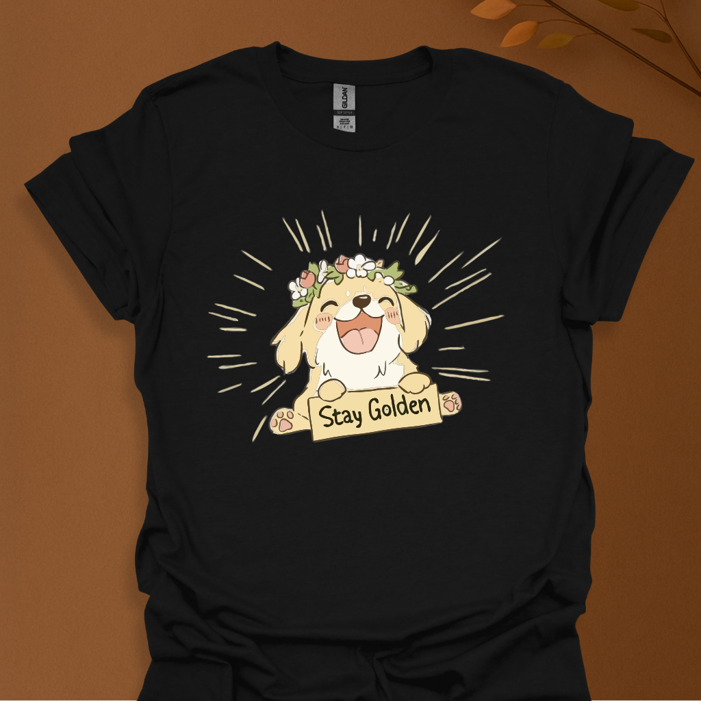 Stay Golden Smiling Dog T-Shirt
