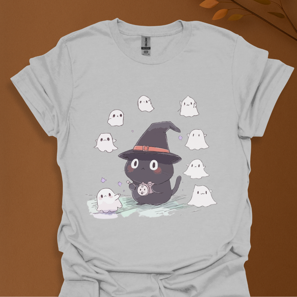 Witchy Cat & Ghost Pals T-Shirt