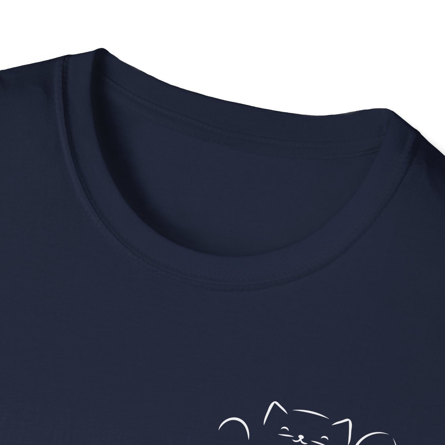 Peekaboo Cat Minimalist T-Shirt