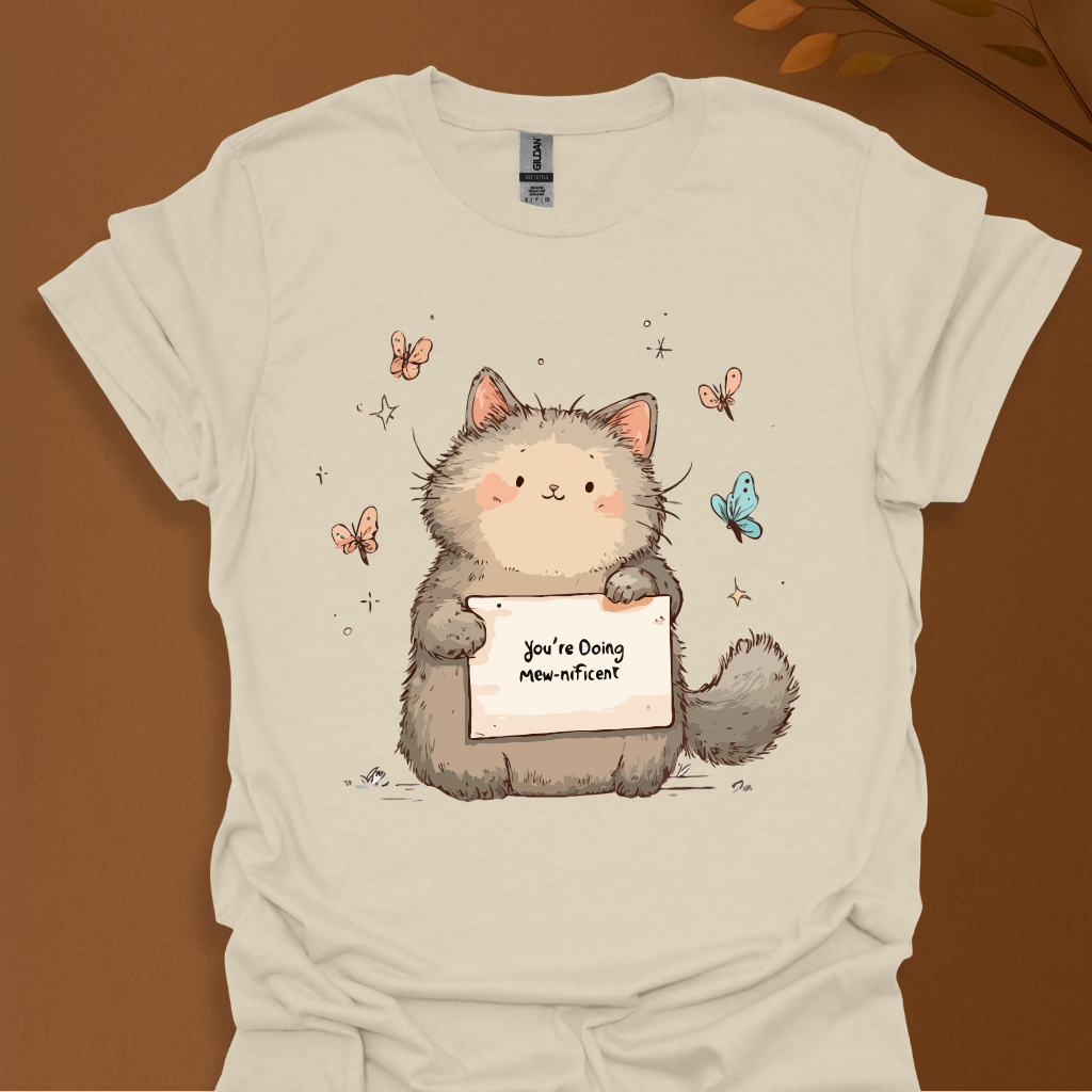 Mew-nificent Motivation Cat T-Shirt