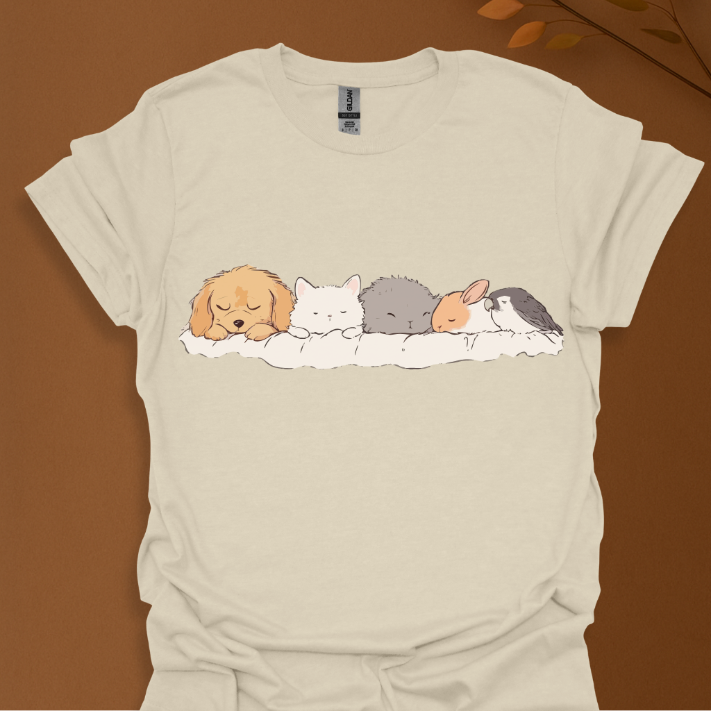 Nap Pack – Cute Sleeping Animals T-Shirt