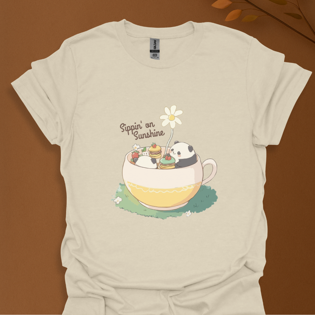 Sippin’ on Sunshine Panda T-Shirt