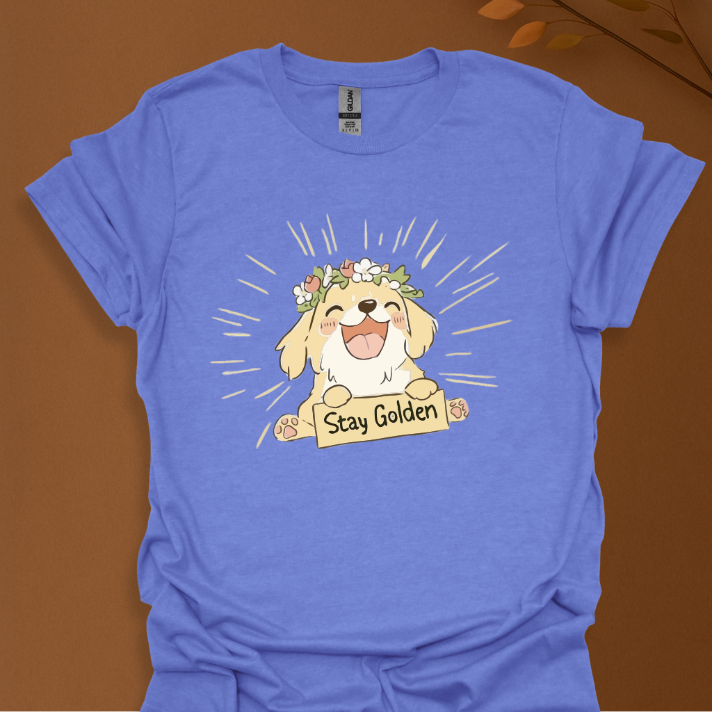 Stay Golden Smiling Dog T-Shirt