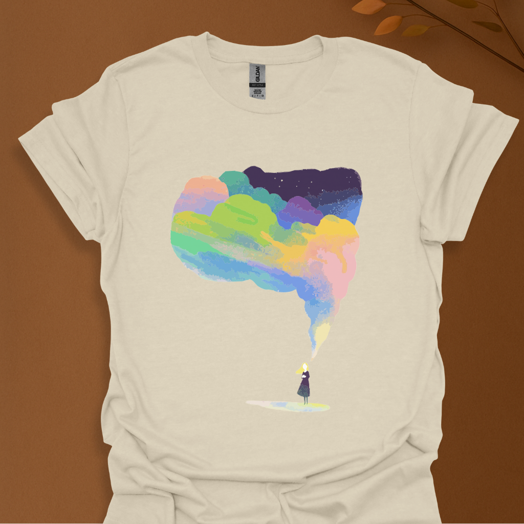 Dreamy Rainbow Smoke Aesthetic T-Shirt