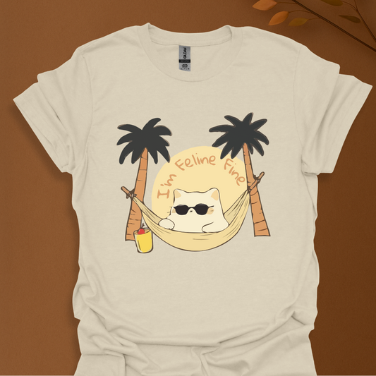 Feline Fine Summer Vibes T-Shirt