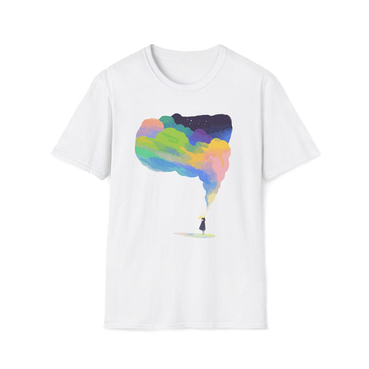 Dreamy Rainbow Smoke Aesthetic T-Shirt
