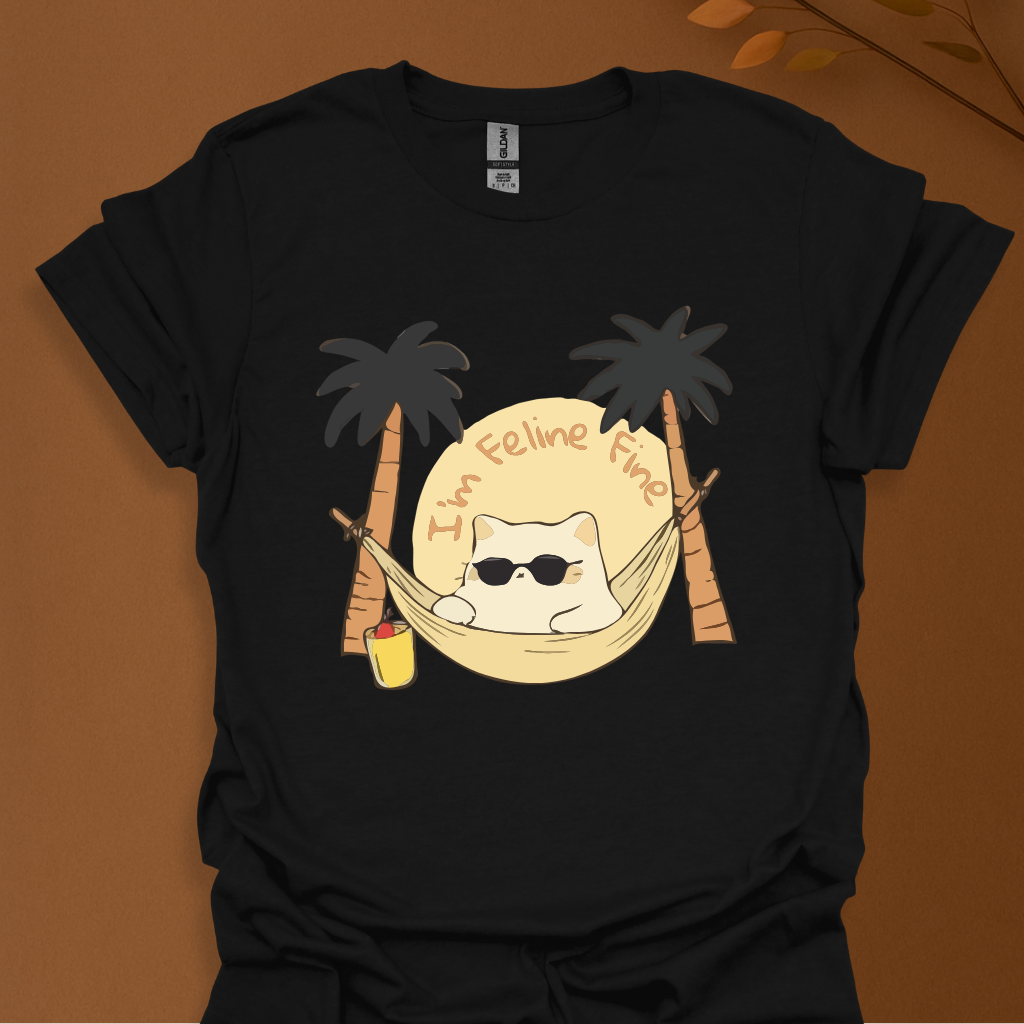 Feline Fine Summer Vibes T-Shirt