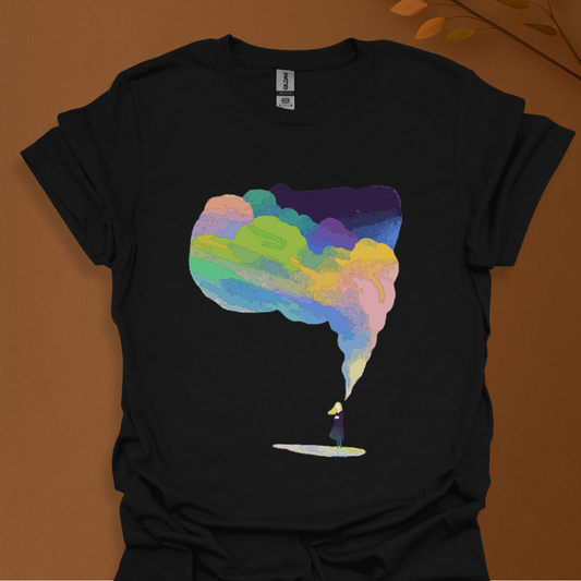 Dreamy Rainbow Smoke Aesthetic T-Shirt