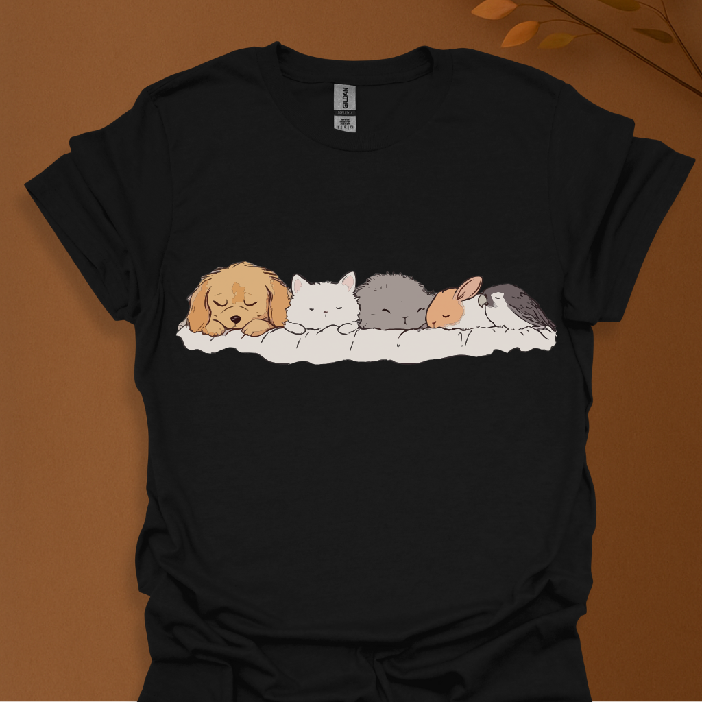 Nap Pack – Cute Sleeping Animals T-Shirt