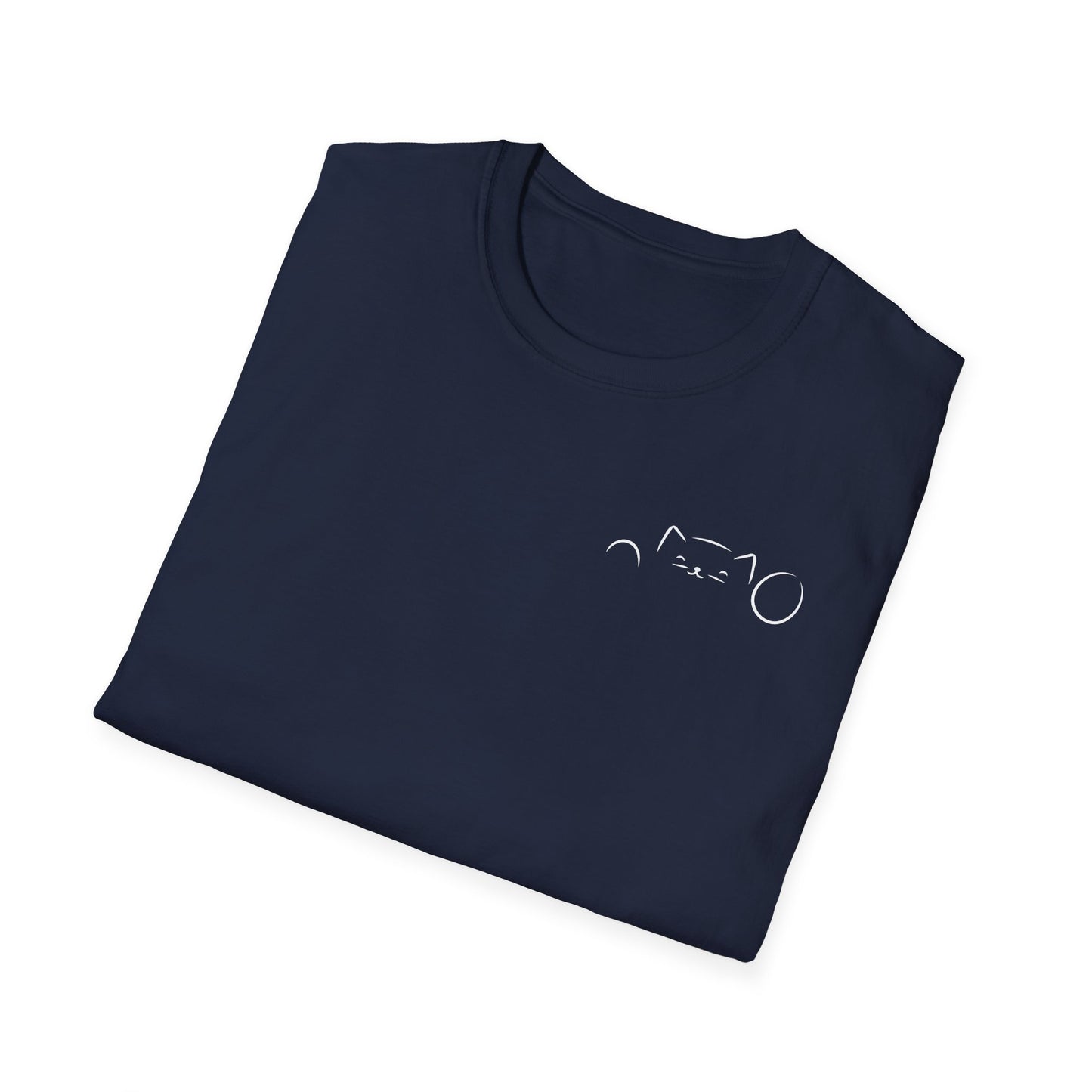 Peekaboo Cat Minimalist T-Shirt