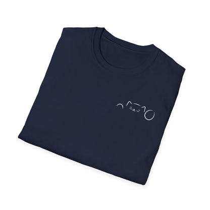 Peekaboo Cat Minimalist T-Shirt