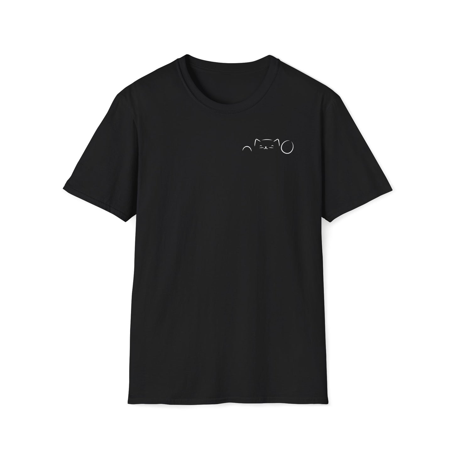 Peekaboo Cat Minimalist T-Shirt