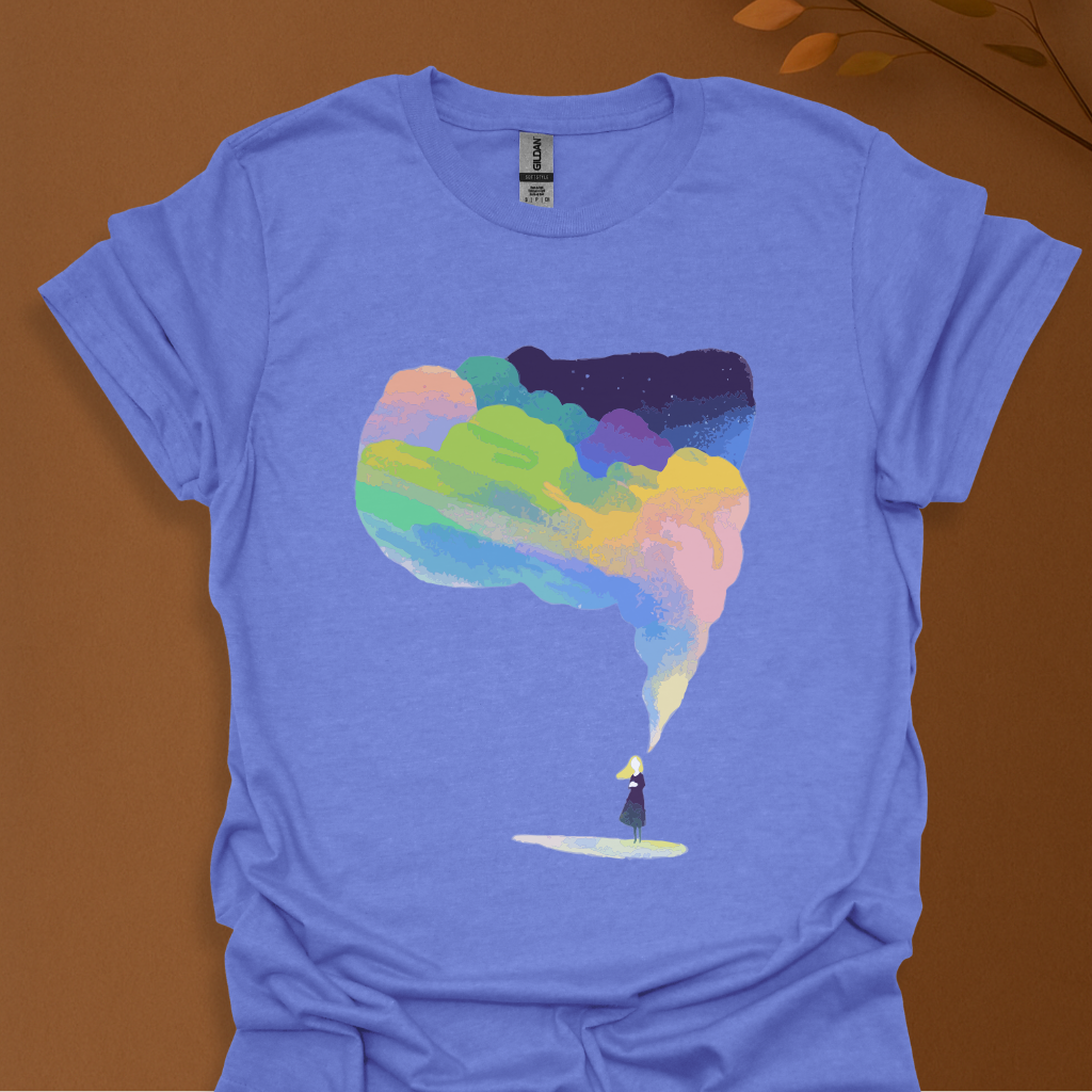 Dreamy Rainbow Smoke Aesthetic T-Shirt