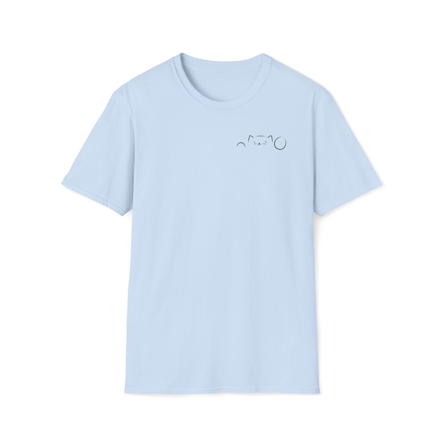 Peekaboo Cat Minimalist T-Shirt