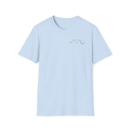 Peekaboo Cat Minimalist T-Shirt