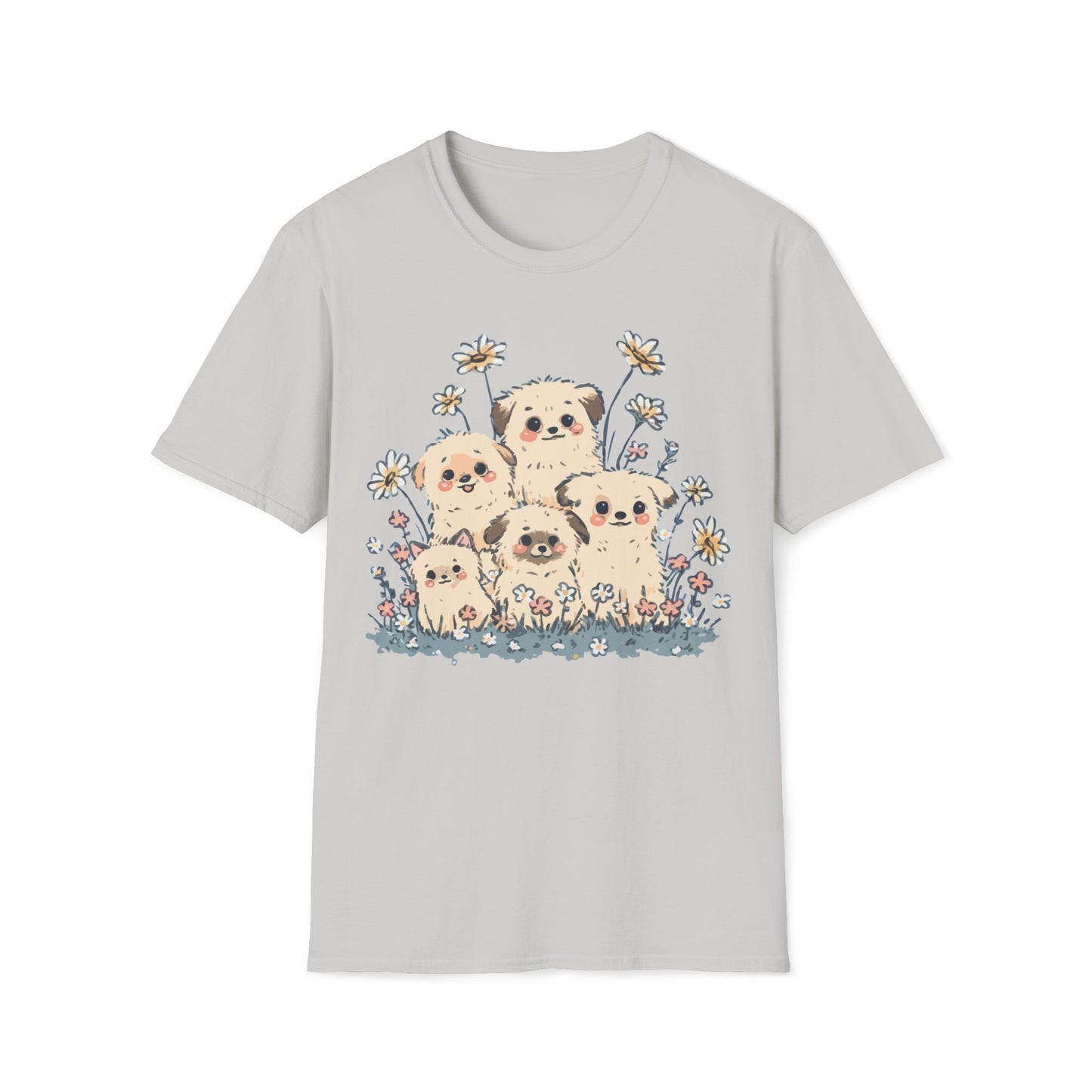 Meadow Pups – Fluffy Puppy Blossom Tee